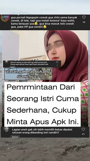 871 reactions · 50 comments | Pemrmintaan Dari Seorang Istri Cuma Sederhana, Cukup Minta Apus Apk Ini. #reel #fbpro #fyp #viral #fyi #gosipviral#updateartis #gosipartis #reelviral #trending #reeltrending #artis #viralartis | Growth Mindset | Facebook
