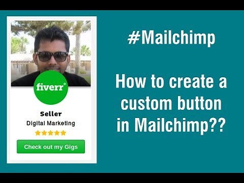 How to create a custom button in Mailchimp?? #mailchimp #email_template