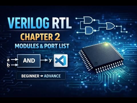 What is a Verilog Module | Input & Output Explained | First RTL Code | Chapter 2
