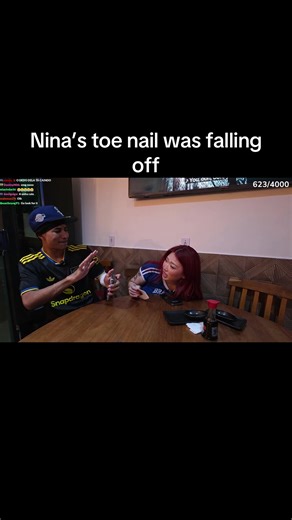 @Nina Lin toe nail was falling off during dinner with @Tota Mc #Tota #ninadaddyisback #viral #fyp #trending
