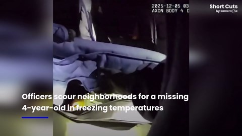 Officers find 4-year-old missing child hidden beneath stroller in freezing night