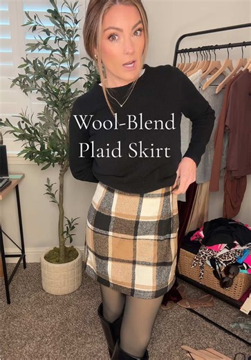 Wool Blend Plaid Skirt Review for Stylish Outfits
