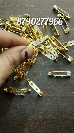 Brooch pins raw materials available.Order now in our channel charvi's collections✨