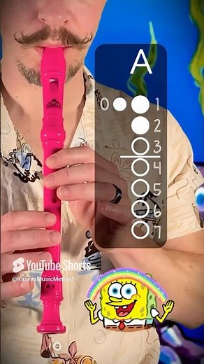 Recorder Song - SpongeBob SquarePants Theme Song #recorder #tutorial