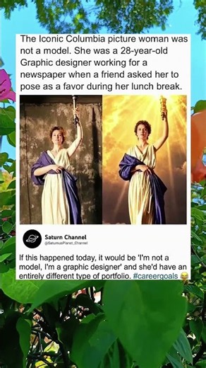 columbia pictures lady was just a graphic designer on lunch break 💀 #funnymemes