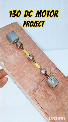 130 DC motor DIY project making. #dcmotor #experimnent