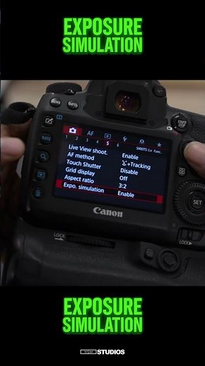 Why Your Camera Screen Looks Dark in Studio (Fix with Exposure Simulation!)