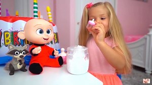 1.6K views · 38 reactions | Giant birthday cakes and naughty dolls | Funny Baby | Facebook