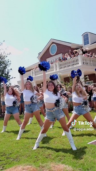 We are THUNDERSTRUCK for you AC’24 🩵📣 #DCC #adpi #dallascowboyscheerleaders #NFL #sec #tamurush #dance #cheerleaders #rushtok #goaggieadpi @Dallas Cowboys Cheerleaders @True_North