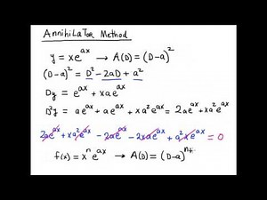 Annihilator Method 1