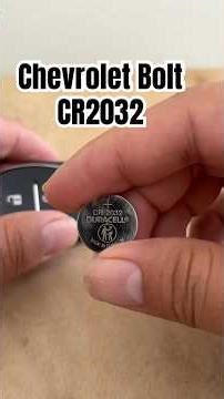 Replace Your Chevy Bolt Key Battery in One Minute!