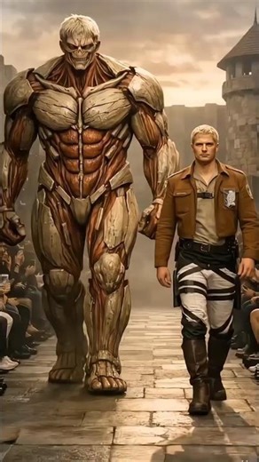 Attack on Titan IRL 🩸 | Human & Titan Walk Together #aot #attackontitan #aotedit #titans