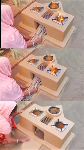 How to make Multiple Clay Stove at Home । Primitive Technology Oven and Chulha। Mitti ka Chulha