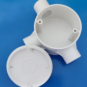 [Hot Item] PVC Conduit Fitting 3 Way Circular Junction Box for Electrical Piping Systems
