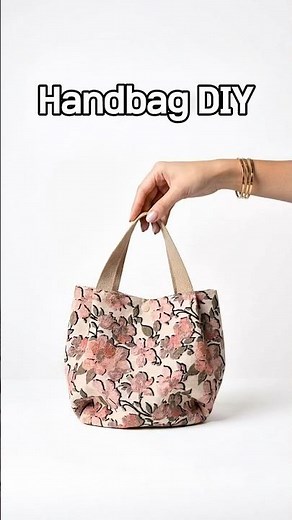Easy & Cute Tote Handbag diy 🎀👜 sewing tutorial