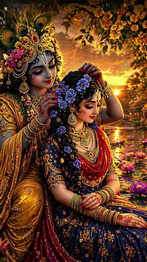 Bhul kar sare gum, kyu na Radhe Radhe bole hum 🌸💫Radhe Radhe bolo, dil se bolo! ✨