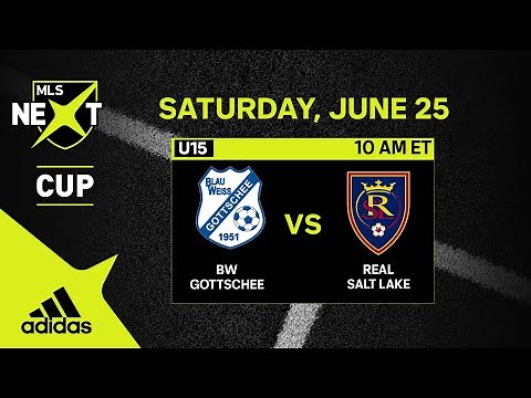 U15 MLS NEXT Cup: BW Gottschee vs. Real Salt Lake | June 25, 2022 | FULL GAME