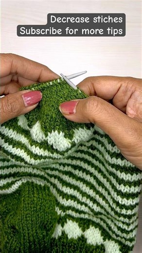 Decrease stich in knitting #tipsandtrick #socksknitting #kniknitting #ytshort #newshorts #explore