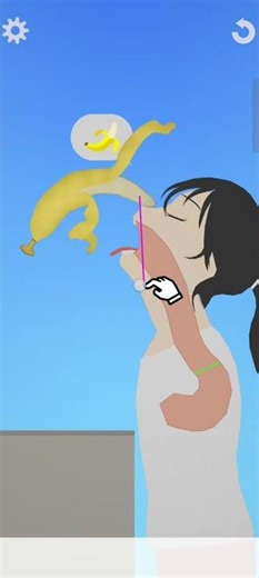 😄 Banana 🍌 challenge 😄 Eating simulator game #youtubeshorts #viralvideo #funny #comedy #youtube #cat