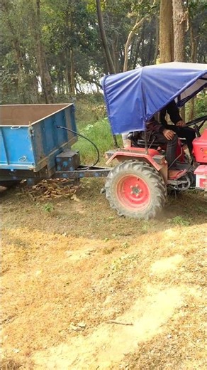 Mahindra mini tractor ke sath yah dekh lijiye Kya Ho Gaya gana trolley laga hua YouTube short video