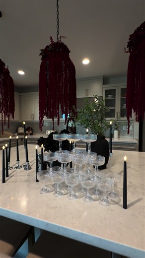 Haunted Manor Day 6: Champagne Tower & Candlestick Halloween Decor