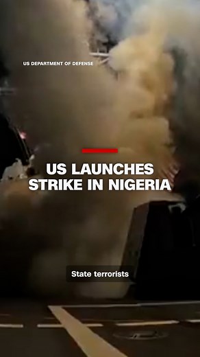 The US launched a strike on what President Donald Trump called Islamic State terrorists in Nigeria. CNN's Larry Madowo reports. Read more: https://cnn.it/4qvQwMI | CNN