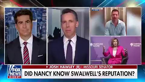 Things are getting wild! According to @HawleyMO - Nancy Pelosi KNEW about @ericswalwell 's massive issues and was briefed on them SIX YEARS AGO!Hawley believes Pelosi kept the information as BLACKMAIL - but that's not Swalwell's only problem."She knew all about this! She was briefed by the FBI back in 2020 that the guy was a target of a Chinese spy, Feng Feng." "She knew that he was a liability. She knew he was a problem. She could use it as leverage until it blew up in her face and now he's gon