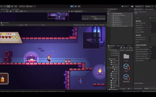 【游戏毕设】像素2D平台Roguelike类游戏 Unity作品展示