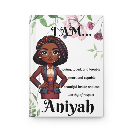 Personalized Black Girl Journal – I Am Affirmation Notebook – Custom African American Woman Notebook for Teens - Etsy