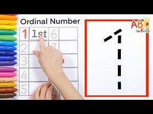 Learning Ordinal Numbers for Children | Learn Order with Friends in Line | English Kindergarten