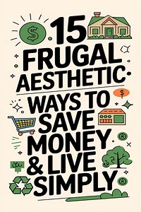 Frugal Aesthetic: 15 Minimalist Ways to Save Money & Live Simply - Easy Tips for a Clutter-Free Life -