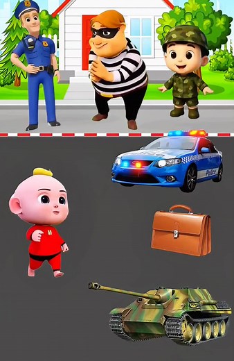 Police catch bag thief #shorts #cartoon #family #comedy | Kidsfuntv