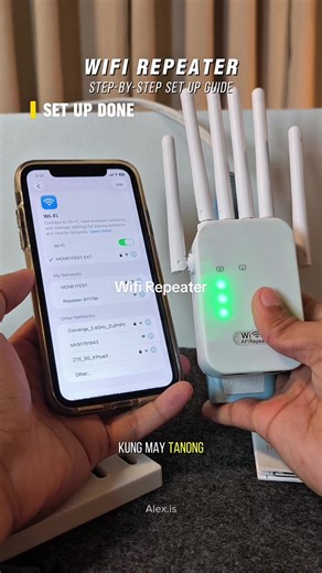 How to set up wifi repeater? Here is the step-by-step set up guide. #wifirepeater #wifiextender #setupguide #instruction #installation