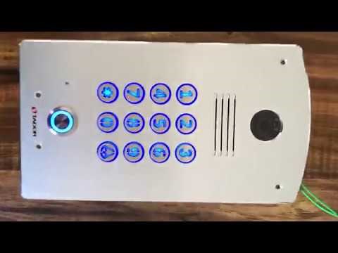 2 Wire door entry intercom system + touch monitor 7 inch