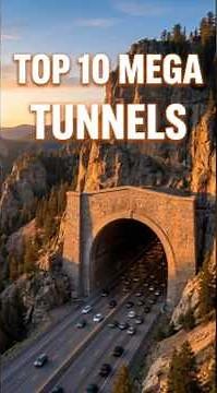 Top 10 Mega Tunnels #countdown #engineering #facts #shorts #top10 #megaproject #trendingnow #train