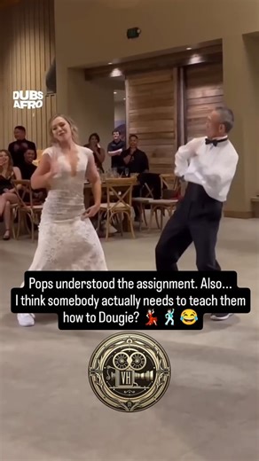 Vibrant Culture Daily on Instagram: "🕺🏻💃🏻😂 Pops understood the assignment, but is this actually how you Dougie?? #dougie #dance #teach #music #teachmehowtodougie #wedding #history #fun #funny #dancers #dancerlife #vet #cute"