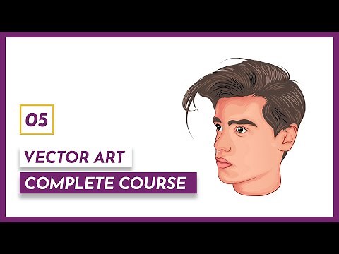 Vector Face Illustrator Tutorial - Vector Art Course - Portrait Illustration
