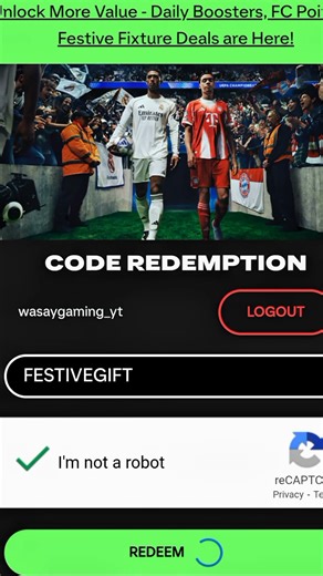 FC MOBILE REDEEM CODE #fcmobile