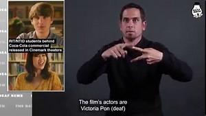 RIT/NTID students behind Coca-Cola commercial released in Cinemark theaters Watch the short film here: https://www.youtube.com/watch?v=XPGK4GrMQdw Transcript: www.dailymoth.com/blog/ritntid-students-behind-coca-cola-commercial-released-in-cinemark-theaters | The Daily Moth