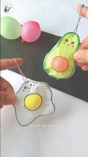 DIY Food Pop It Paper Squishy 🥑🍳