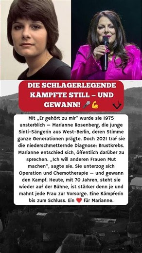 MARIANNE ROSENBERG: SIE BESIEGTE DEN BRUSTKREBS! 💪