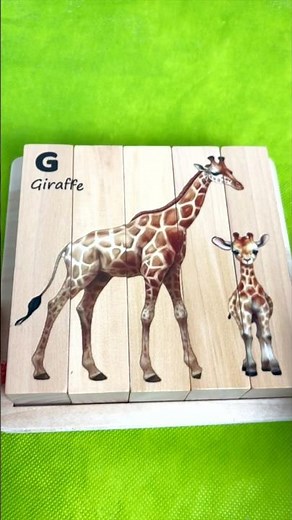Giraffe Puzzle | Learn Animal Names and Fun Facts for Toddlers!
