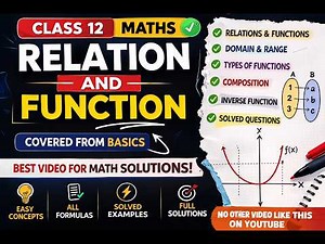 Class 12 Maths Chapter 1: Relations | Introduction & Basic Concepts | CBSE