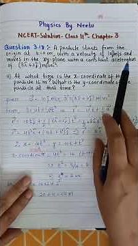 Q no 3.18 Motion in a Plane NCERT solutions Class 11th #ncertsolutions #class11thphysics #cbse