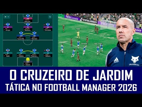 COMO MONTAR O ESQUEMA TÁTICO DE LEONARDO JARDIM NO FOOTBALL MANAGER 2026