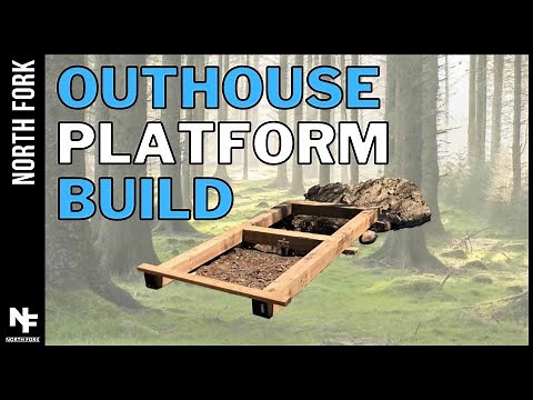 EP 04: How To Build An Off Grid Outhouse! Outhouse Pit Dig, Frame & Installation