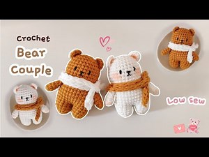 Crochet Valentine Bear keychain 🧸💓 #amigurumi #keychain #handmade #crochet #valentinesday