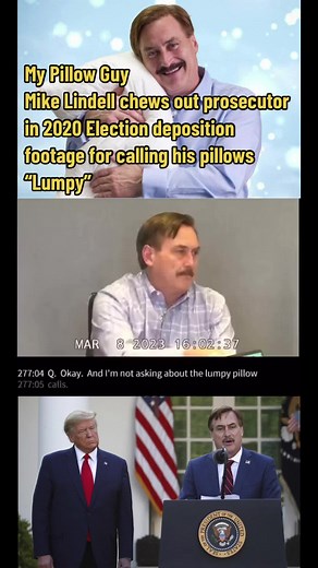My Pillow Guy Hilarious Deposition Footage from 2020 Election case. #mypillow #pillow #trump #maga #funny #humor #hilarious #donaldtrump #law #court #news #politics #fy #fyp #foryou