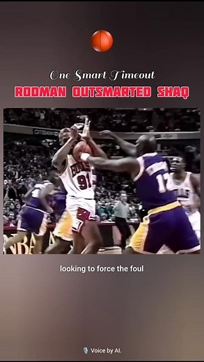 Basketball IQ Moment | Dennis Rodman Outsmarts Shaquille O'Neal With a Perfect Timeout