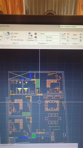 Complete house plan design with four different corners. A highly challenging project, carefully designed to meet all client requirements. Every detail is crafted with precision#civilengineering #2DPlan #AutoCAD #HouseDesign #layoutplane